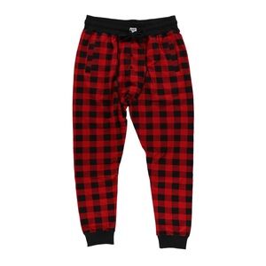 Lazy One Buffalo Plaid Long John Pajama Pants XS NEW